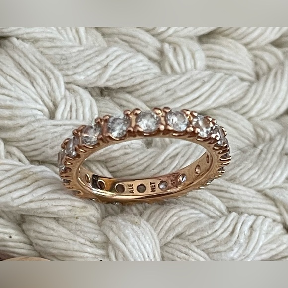 Pandora Jewelry - Pandora Rose Gold Crystal Eternity Ring